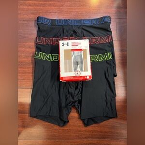 BOX DAMAGE 3-Pack Under Armour Tech Boxer Brief Mens Large Black UUSHJ823 6 Inch
